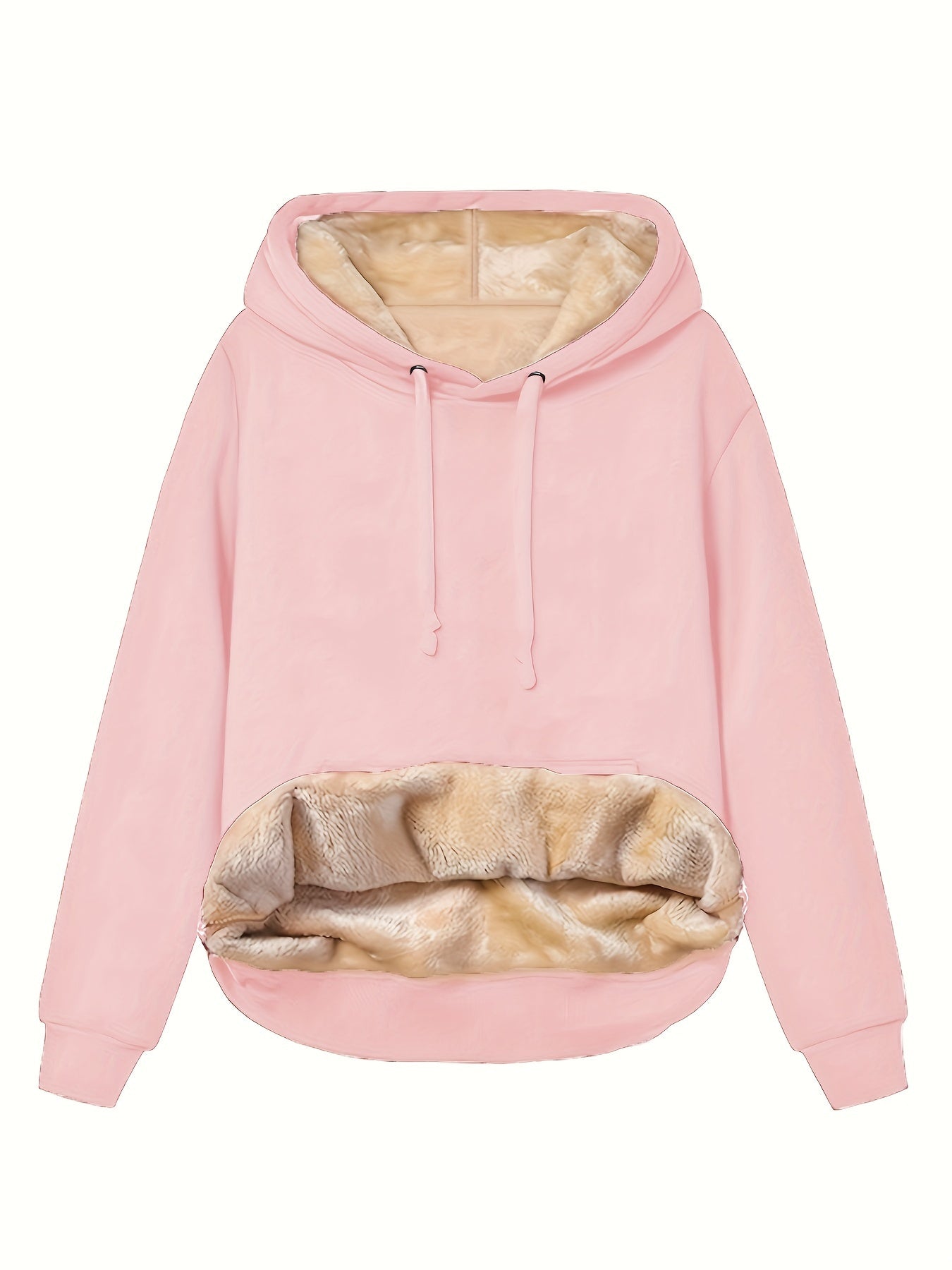 Dames hoodie met warme fleecevoering