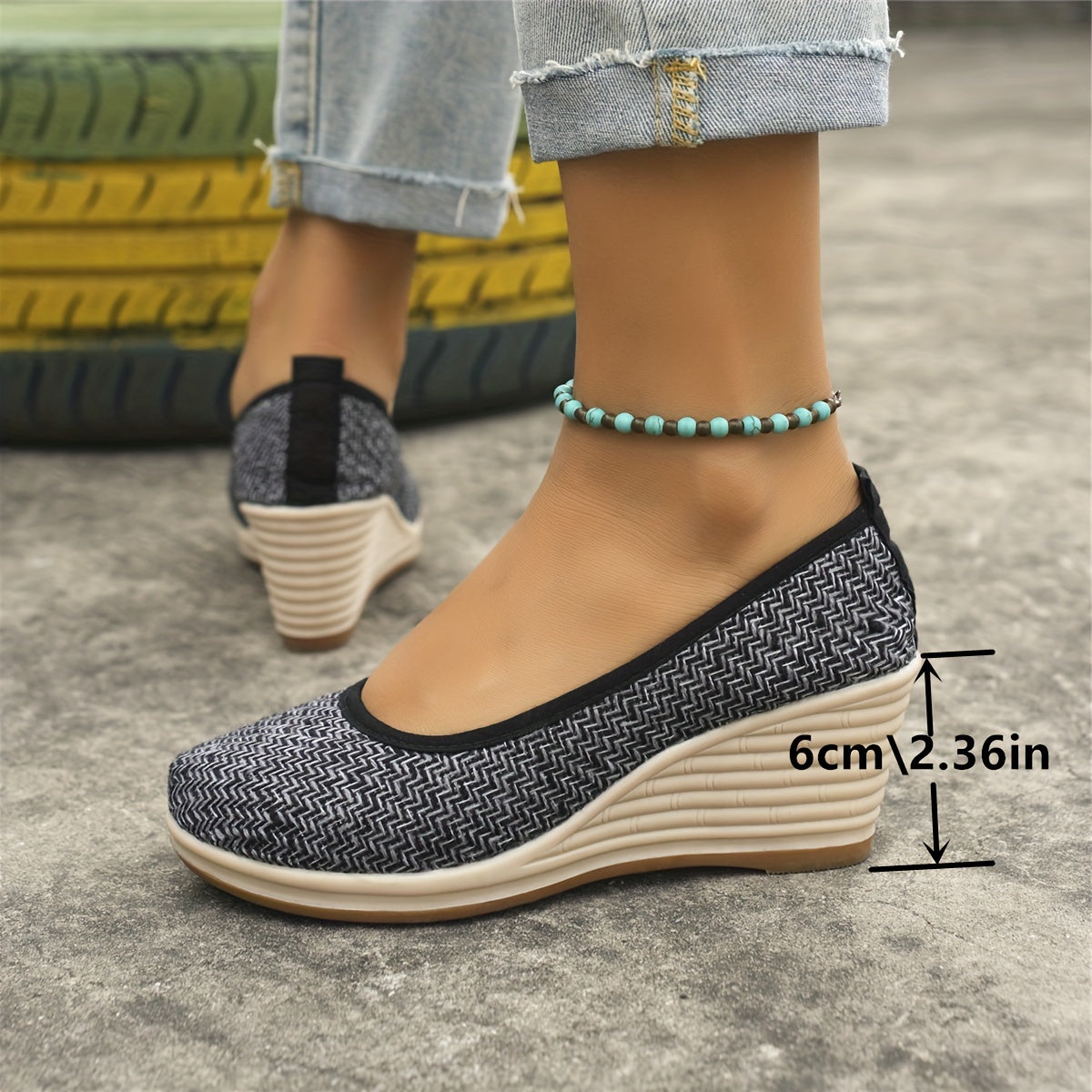 Dames casual wedge schoenen