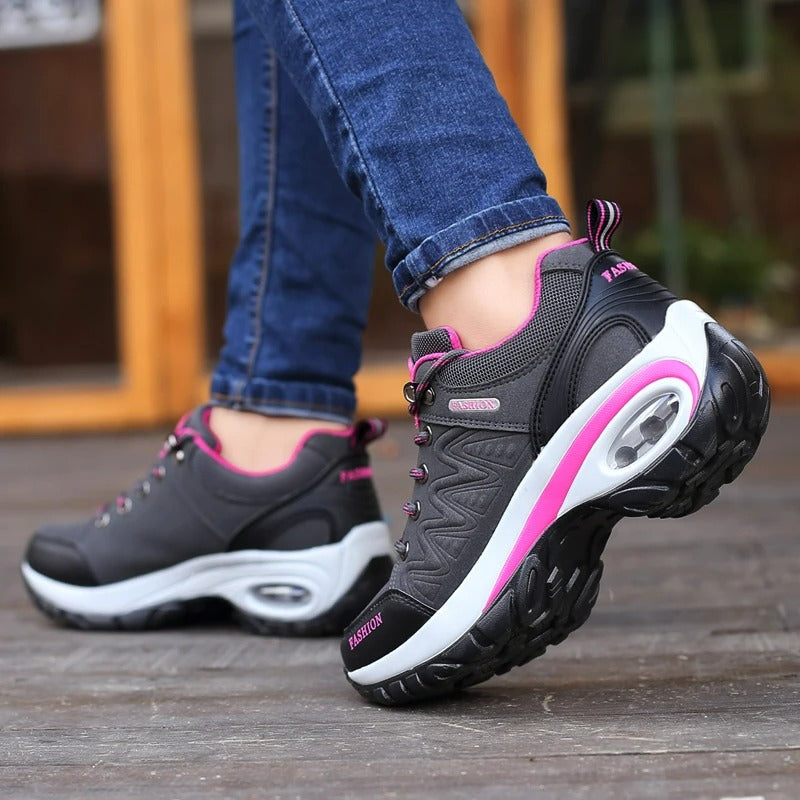 Dames outdoor wandelschoenen met stevige zool