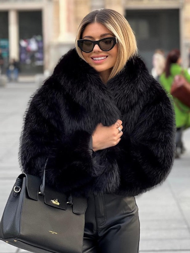 Dames faux fur jas