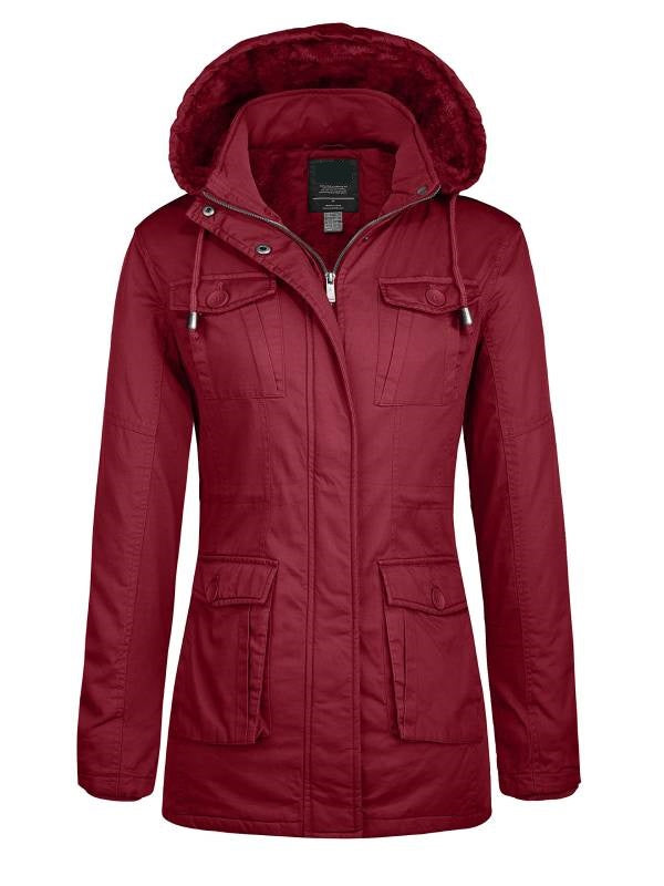 Dames Winterparka met afneembare capuchon