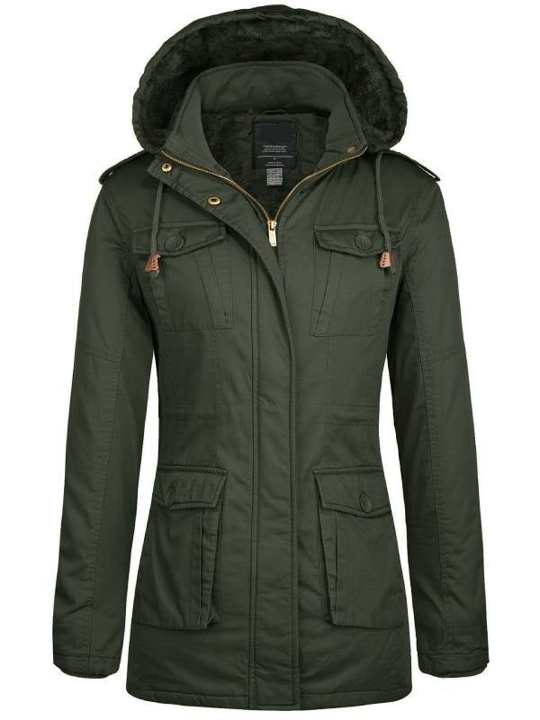 Dames Winterparka met afneembare capuchon