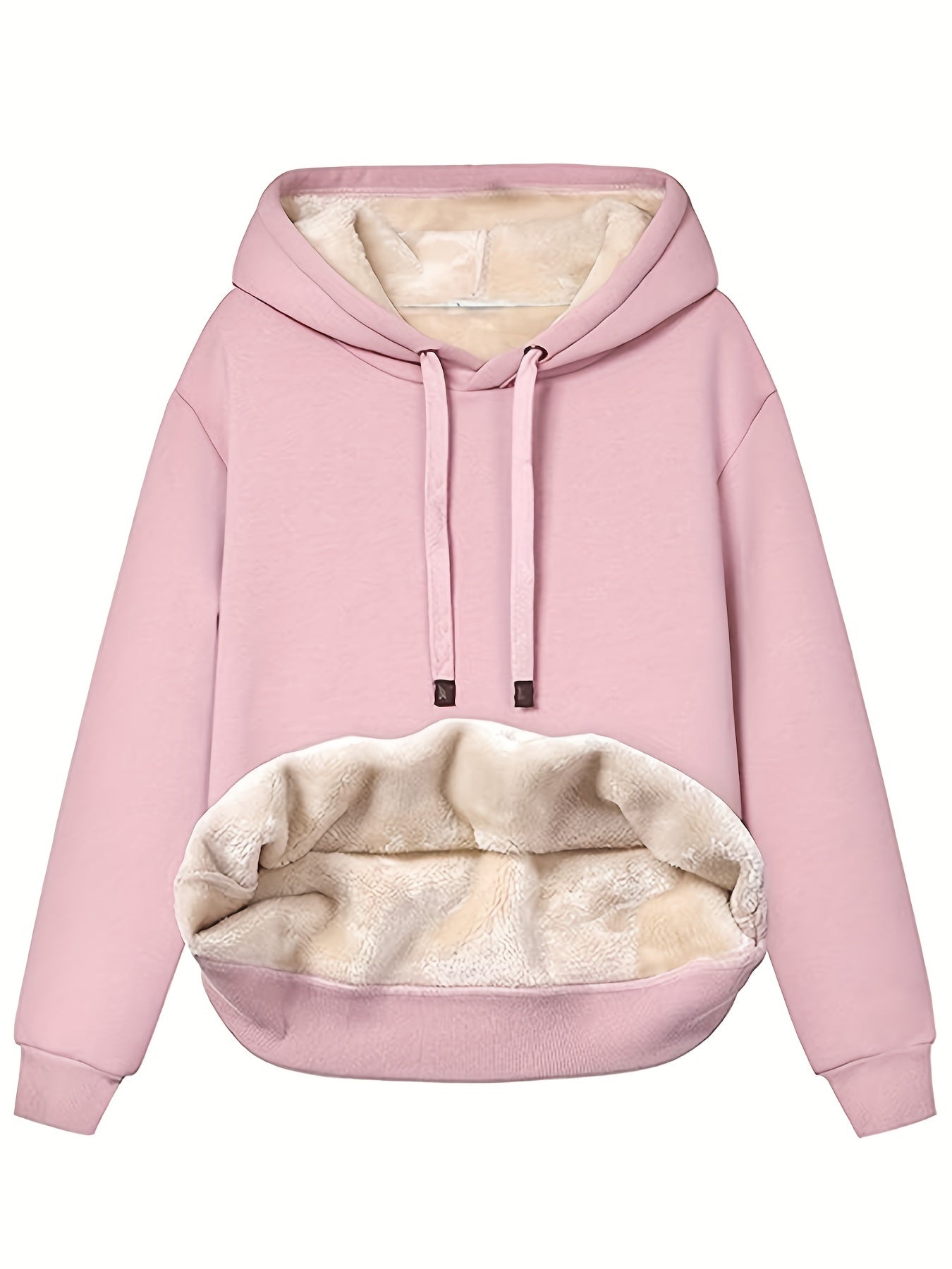 Dames hoodie met warme fleecevoering