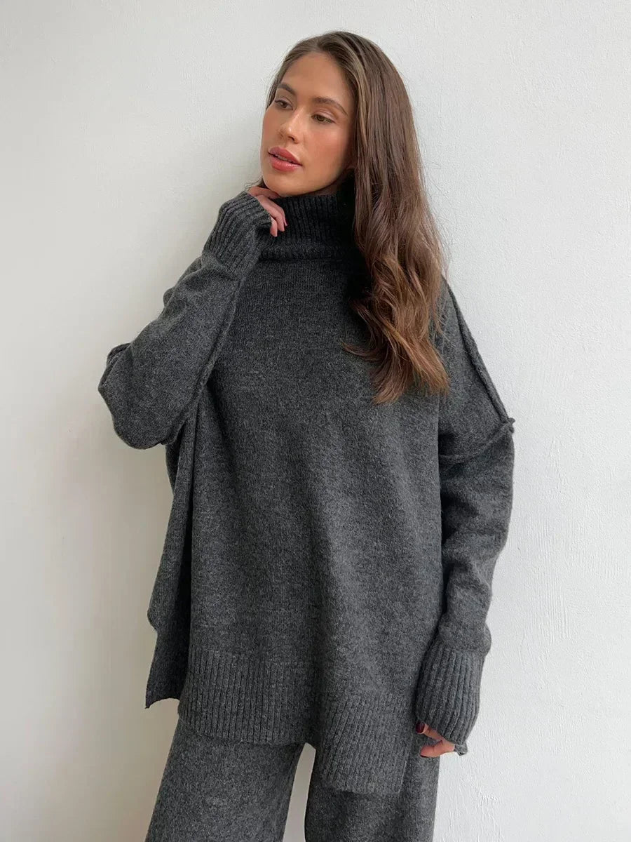 Dames tweedelige oversized winterset