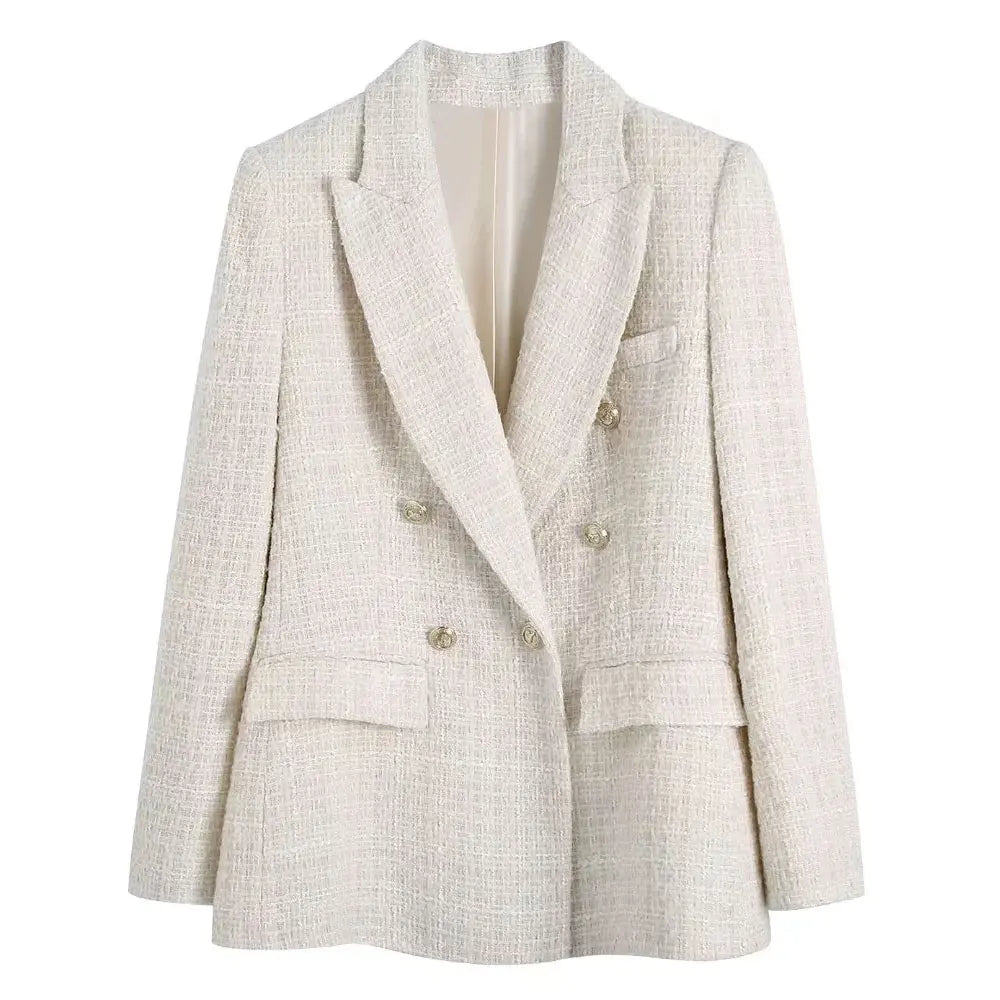 Dames blazer met dubbele knoop