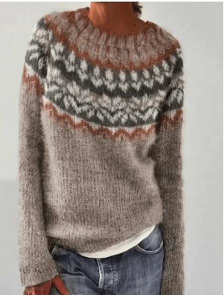 Dames cozy wollen winter trui