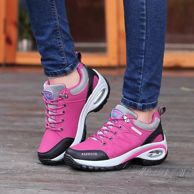 Dames outdoor wandelschoenen met stevige zool