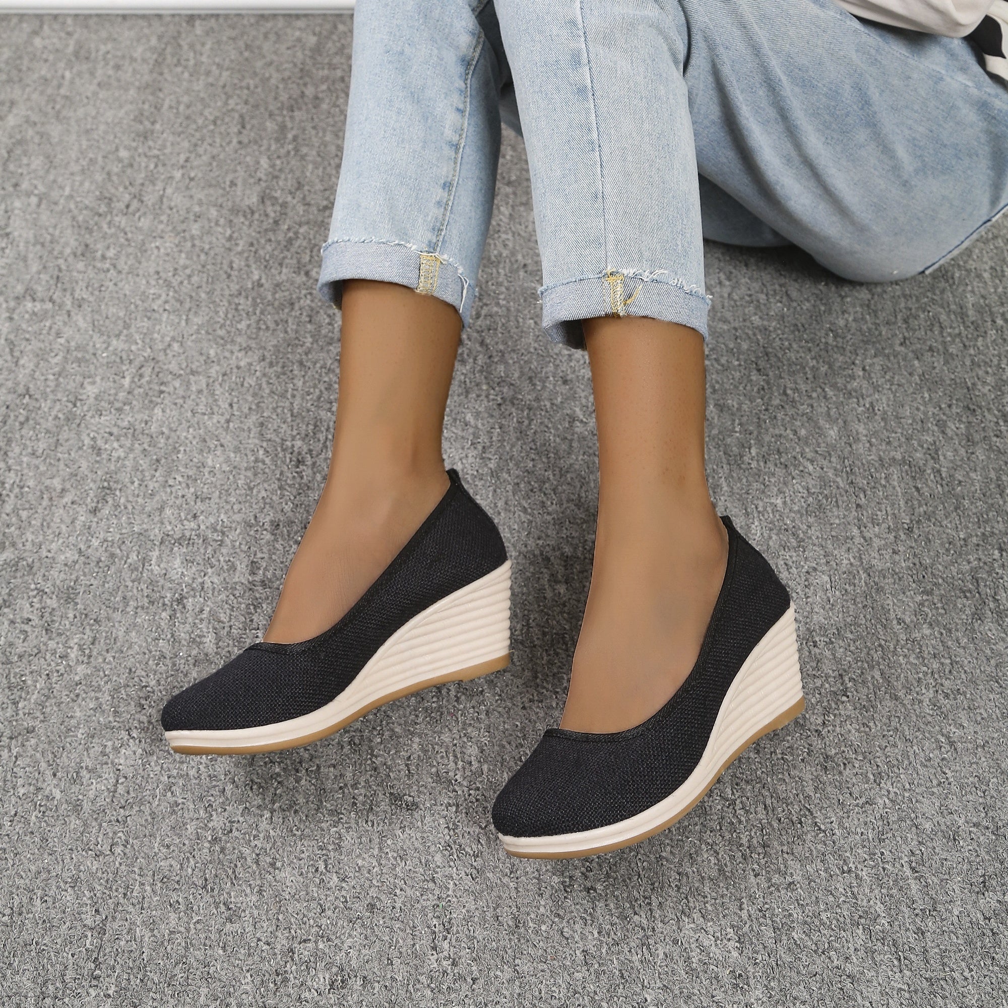 Dames casual wedge schoenen