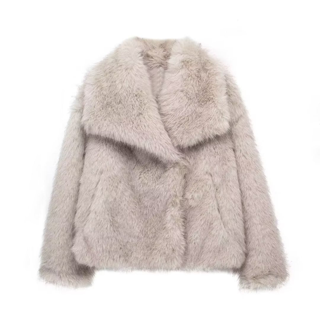 Dames faux fur jas