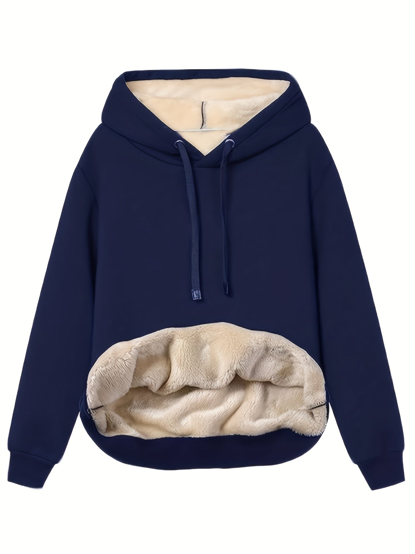 Dames hoodie met warme fleecevoering