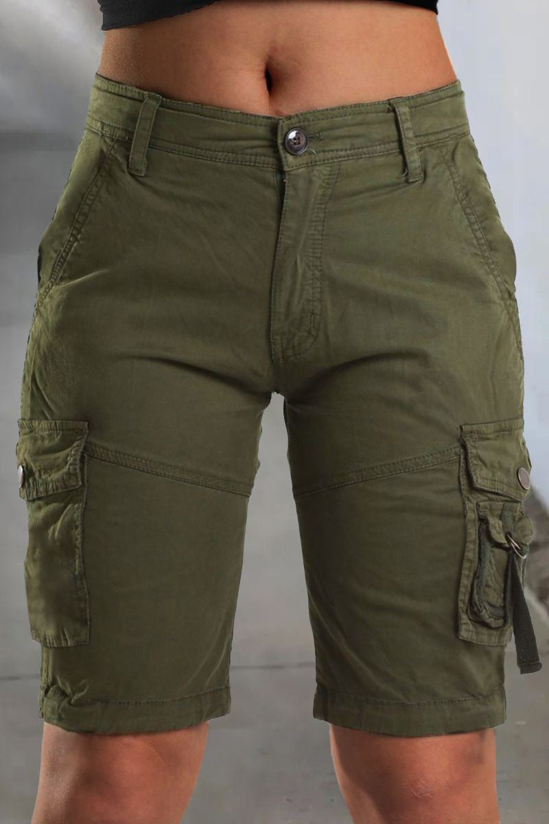 Dames Cargo Korte Broek met Praktische Zakken