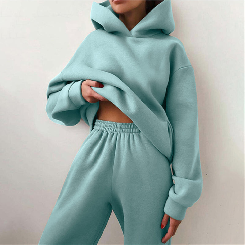 Dames plus size hoodie set