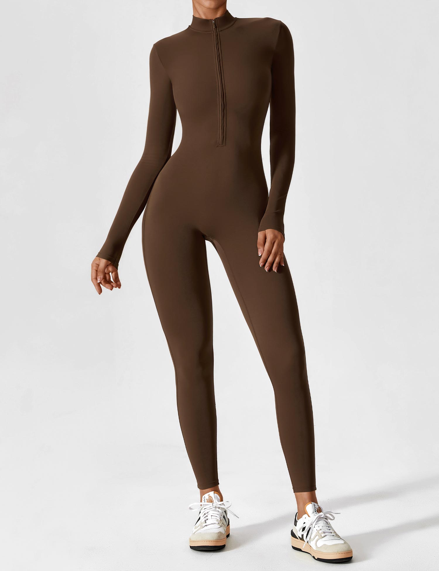 Dames comfortabele jumpsuit met  ritssluiting