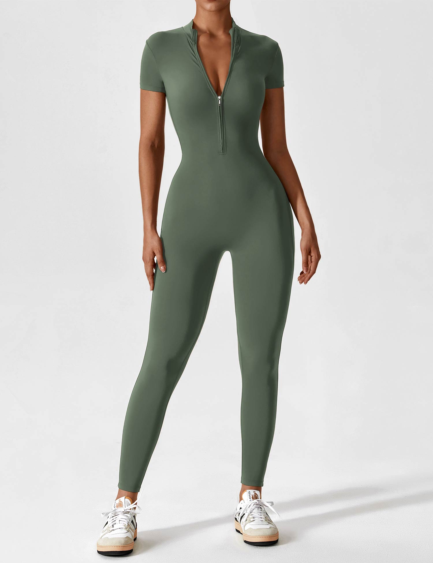 Dames comfortabele jumpsuit met  ritssluiting